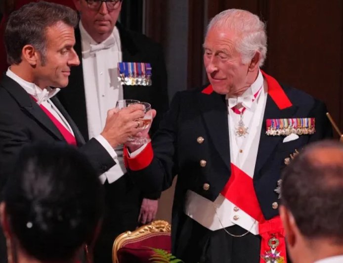 法国总统马克龙开始对英国的国事访问并呼吁支持加沙和乌克兰