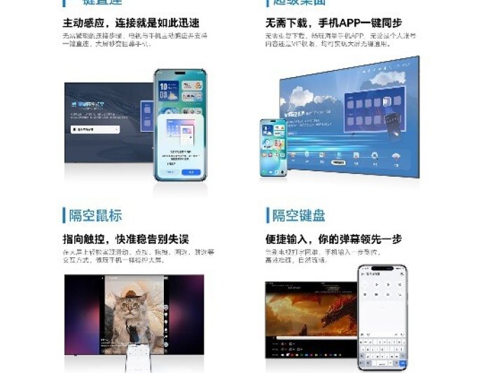 荣耀隔空视界即将支持海信、TCL 等品牌：手机秒变电视“鼠标”，App 大屏畅投