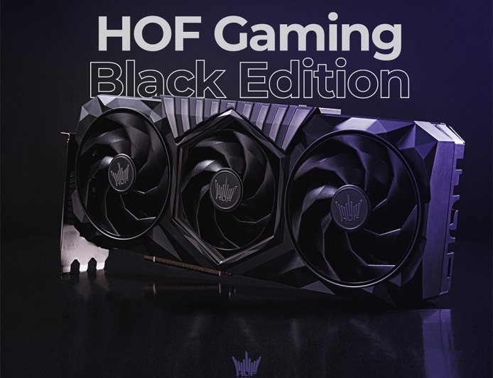 影驰海外推出 RTX 5080 / 5070 Ti HOF Gaming Black Edtion 黑色名人堂显卡