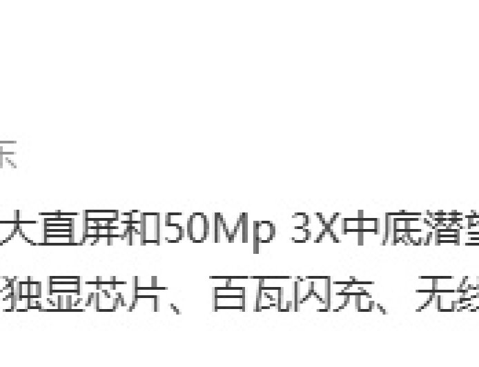 消息称某厂工程机标配 3D 超声波指纹、自研独显芯片、百瓦闪充等，预计为 iQOO 15