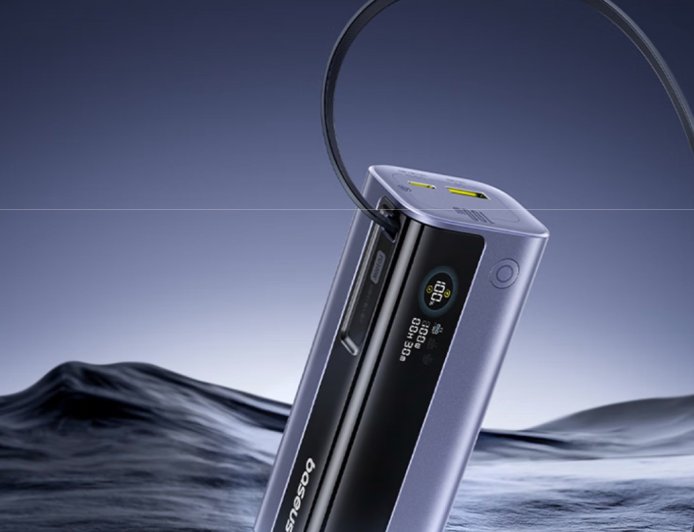 倍思推出 100W 自带线移动电源：10000 毫安时电芯、2C + 1A 设计，199 元