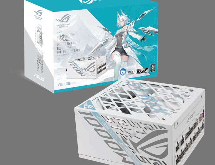 华硕推出 ROG STRIX 白金雷鹰吹雪氮化镓电源:千瓦功率,1799 元