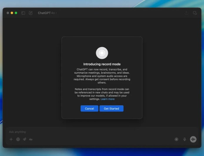 ChatGPT Plus 新权益：OpenAI 开放 Record 模式，会议记录的高效 AI 解决方案