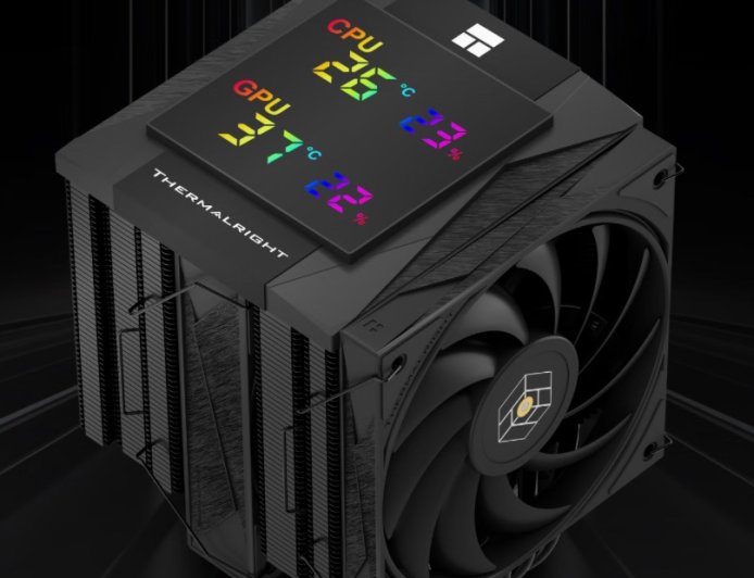 利民皇家骑士 120 数显版风冷散热器首销：号称不挡内存条光效，黑白同色售 275 元