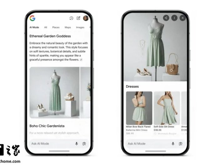 谷歌 AI 帮你画出梦中情衣，还能一键找同款进行虚拟试穿