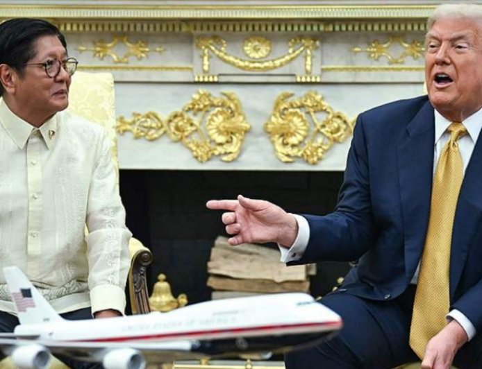 尴尬！马科斯阴阳中国，特朗普当场打脸