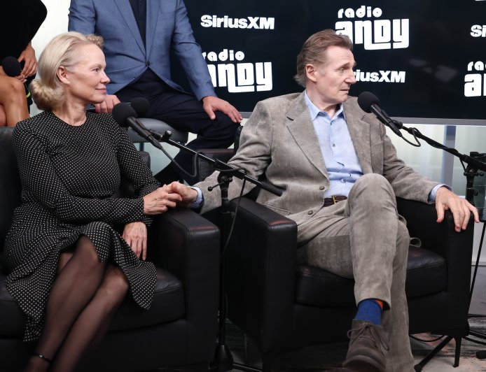 Pamela Anderson Praises Boyfriend Liam Neeson's 'Charm and Charisma'