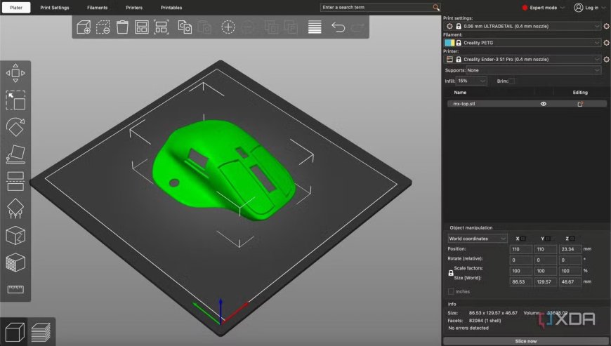 博主自制“左撇子版”罗技 MX Master 3 鼠标改造套件,3D 打印外壳便于相应用户轻松使用