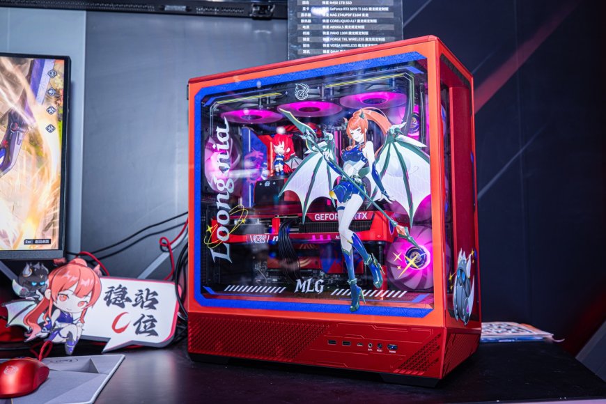 微星 BW 2025 展示魔龙姬定制版主题整机,含系列硬件及外设