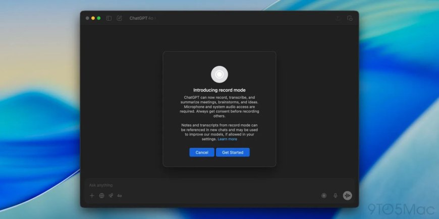 ChatGPT Plus 新权益:OpenAI 开放 Record 模式,会议记录的高效 AI 解决方案