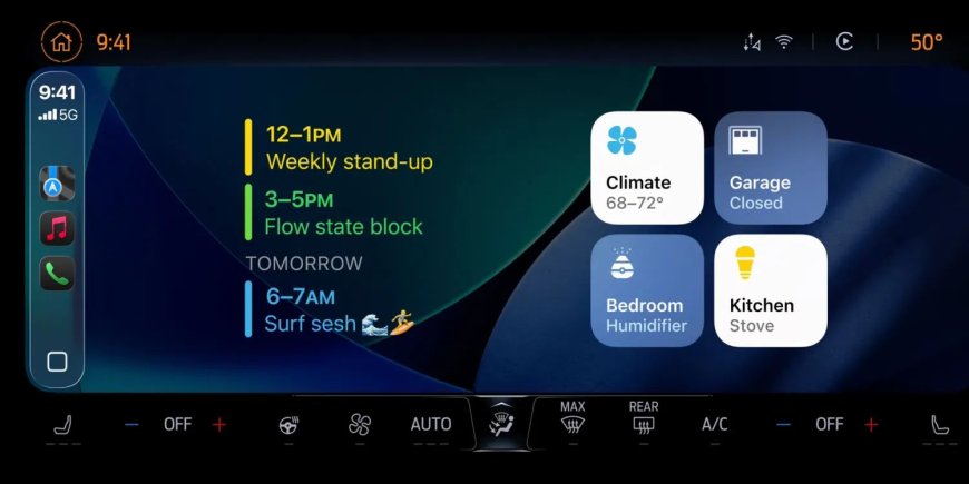 苹果增强车联体验,iOS 26 首次为 CarPlay 引入小部件支持