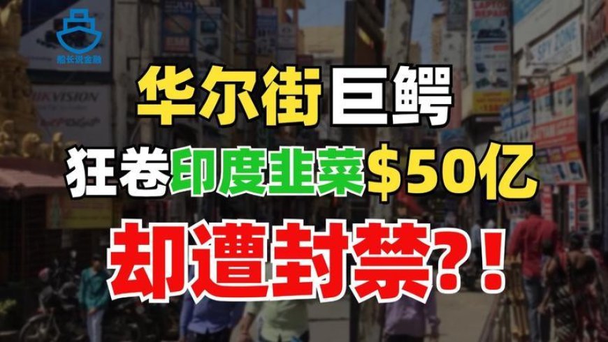 冻结资金、禁止入市,印度政府暴打华尔街巨头?