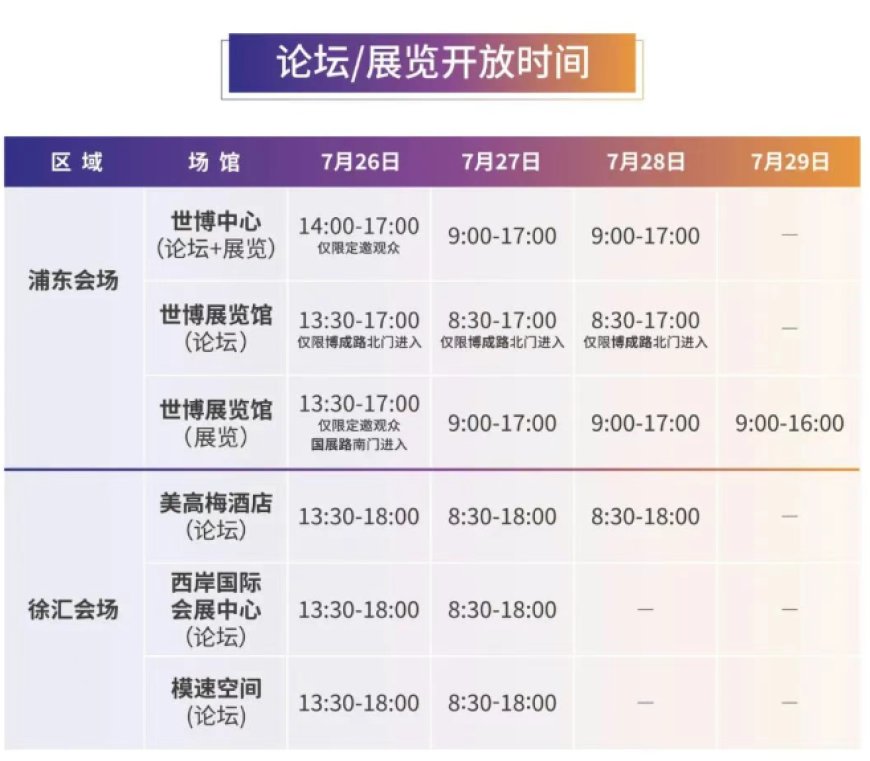 2025 世界人工智能大会今日开幕:百余款首发首秀,规模创历届之最
