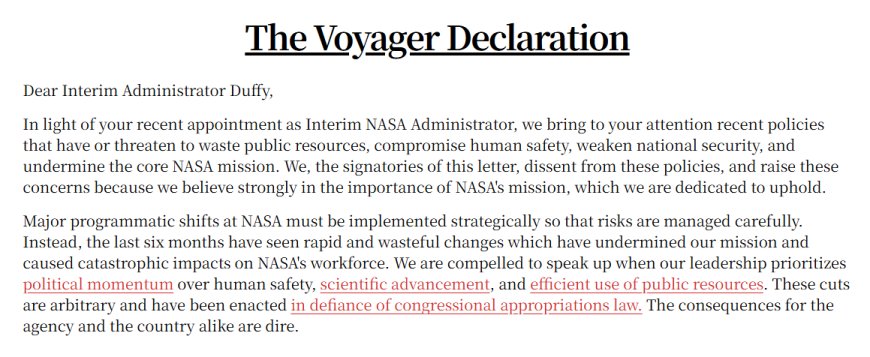 NASA 被裁员工集体发声:将带走无可替代的知识与经验,或危及任务安全与执行效率