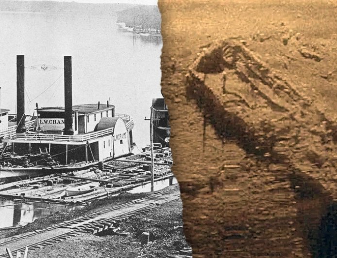 Researchers accidentally discover Civil War-era shipwreck while exploring murky Midwest river