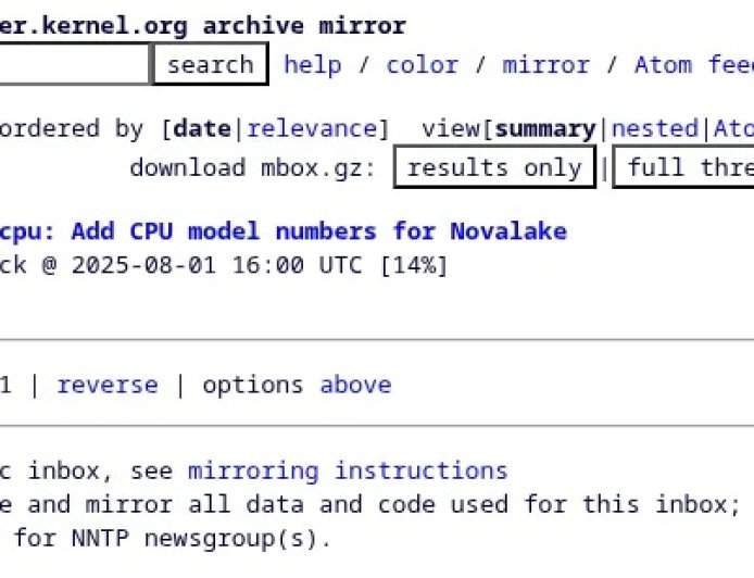英特尔 Nova Lake 处理器提前布局 Linux 支持，家族分类迎来 20 年首次重大变革