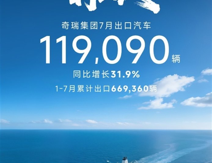 奇瑞达成里程碑成就：成中国首家累计出口突破 500 万辆的车企