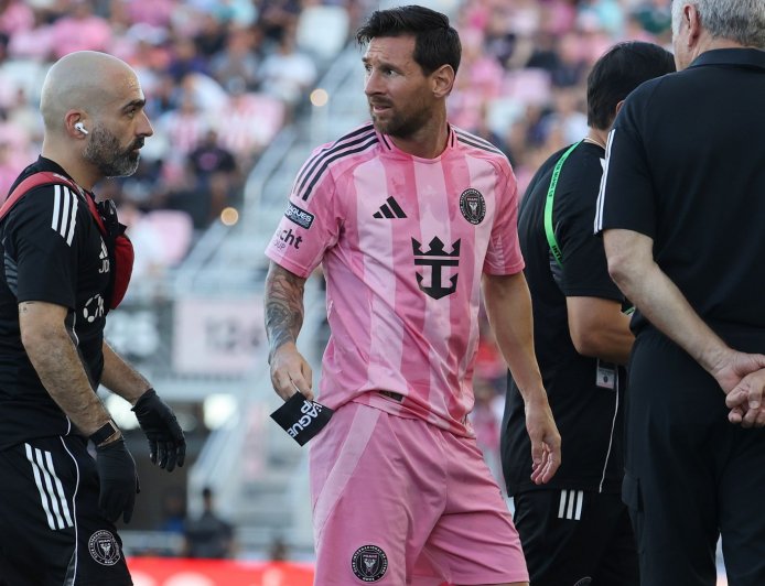 ‘Felt discomfort’ – Lionel Messi devastated as he’s forced off with injury in Inter Miami Leagues Cup match