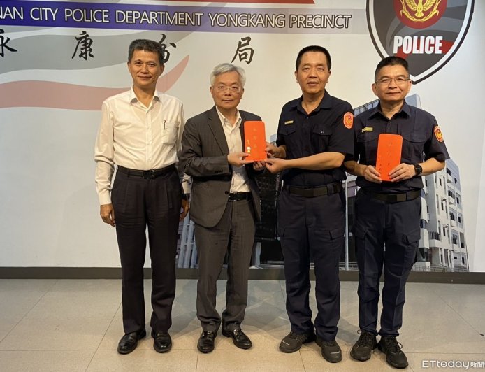張榮興署長南下慰勞 感謝台南員警雨中英勇奮戰守護災區