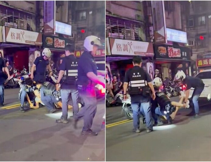 BMW新莊拒檢「4警拉她下車」竟是女明星！短褲躺地遭壓制
