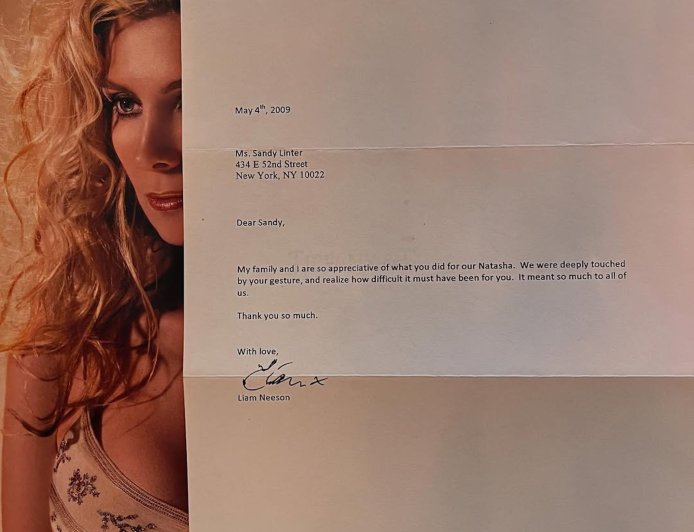 Natasha Richardson’s Makeup Artist Shares Sweet Letter From Liam Neeson