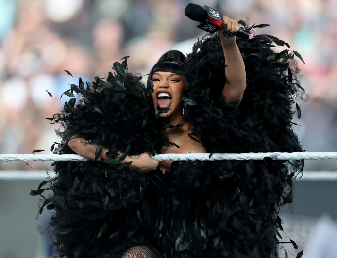 Cardi B Brings the Drama as Host of WWE’s SummerSlam: ‘We’re Making History Tonight!’