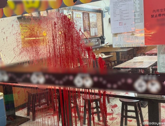 新北連鎖當歸鴨店2分店遭潑漆！少東欠債惹禍　2男1小時落網