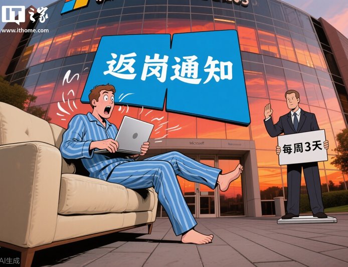 微软被曝拟推行更严格“重返办公室”政策：每周至少三天到岗