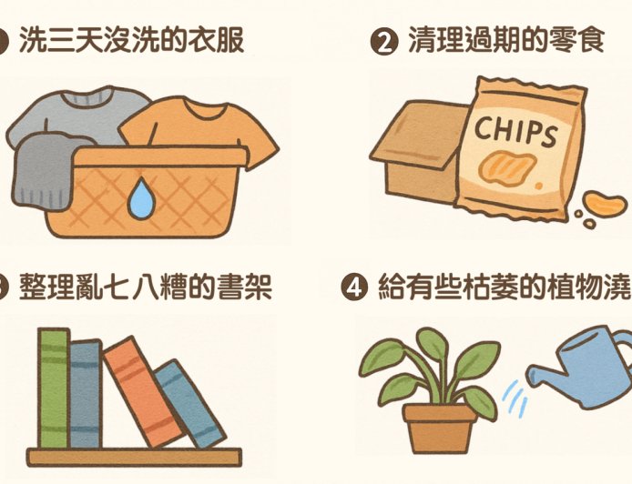 收拾房間哪件事先做？探究你潛意識裡最在乎什麼