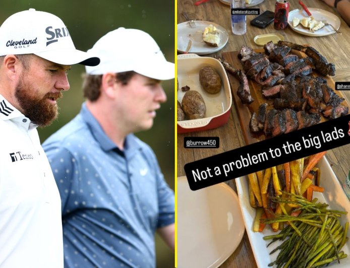 ‘Not a problem’ – Shane Lowry and Robert MacIntyre gorge on steak before FedEx Cup Playoffs