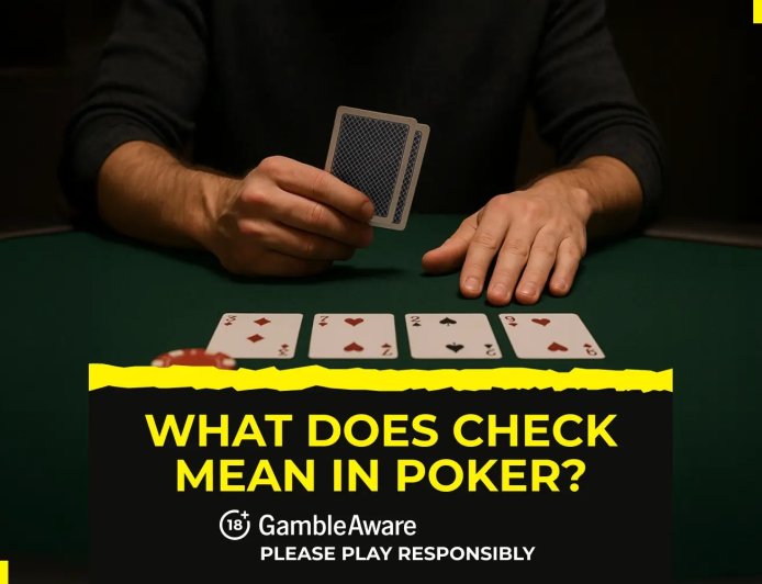 What does check mean in poker?