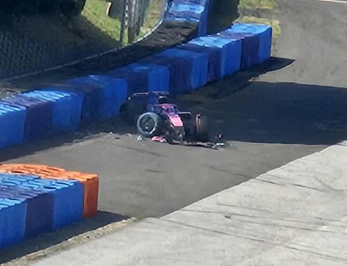 Under pressure F1 star needs medical check after unseen testing crash