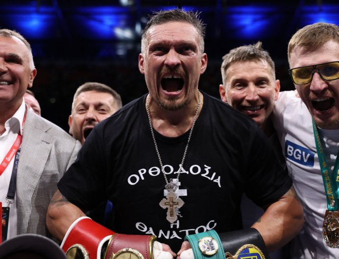 ‘Run him over’ – Oleksandr Usyk called out by Anthony Joshua’s bitter rival in audacious fight bid