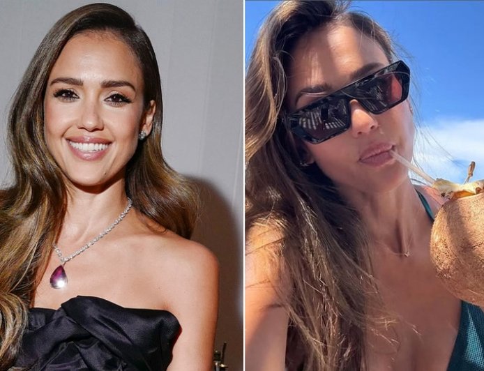 Jessica Alba's 'stunning' in green bikini as romance with ‘Top Gun’ star Danny Ramirez heats up