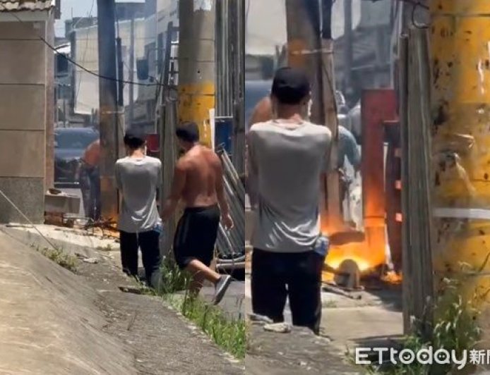 雲林工安意外！吊鷹架扯壞電線爆炸　工人下體嚴重燙傷…倒地哀嚎