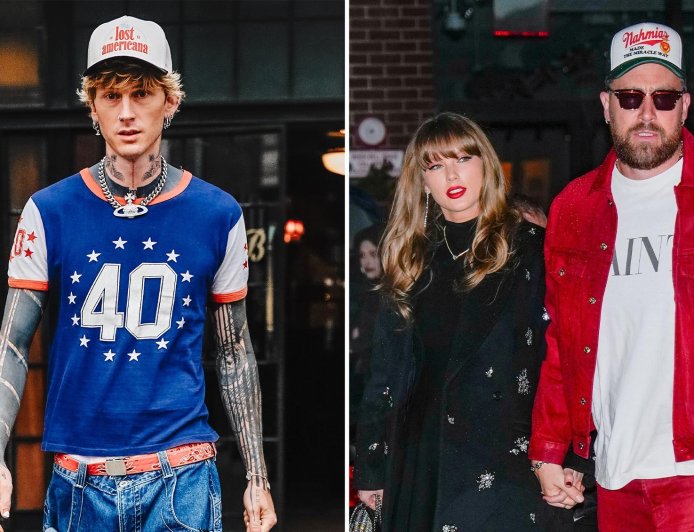 Machine Gun Kelly Reveals Super Bowl Conversation With Taylor Swift