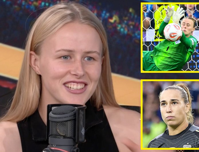 ‘I was trying not to laugh’ – Hannah Hampton tossed Spain goalkeeper’s notes into crowd before Euro final shootout