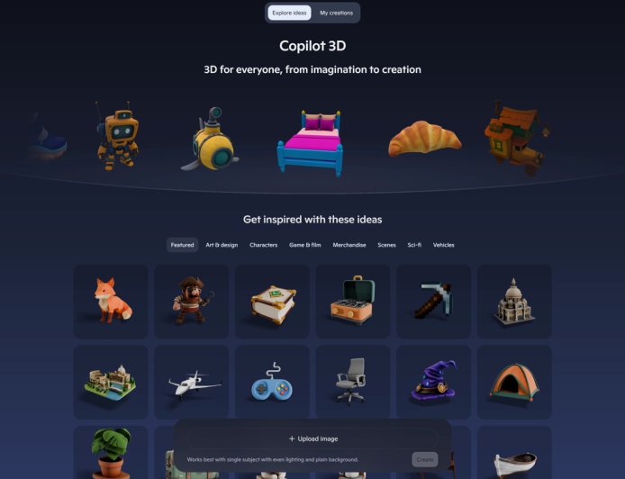 拍照 → 3D 打印只需一步：微软上线 Copilot 3D，零基础用户也能建模 3D