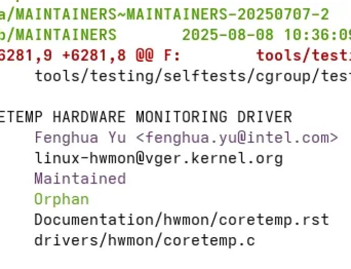 英特尔核心 Linux 项目陷入“无人维护”状态