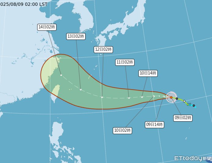 風切強不強決定「楊柳」命運　恐減弱消散或靠近台灣陸地