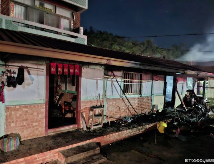 台南東山凌晨火警　阿公「又衝回屋內嗆暈」命危