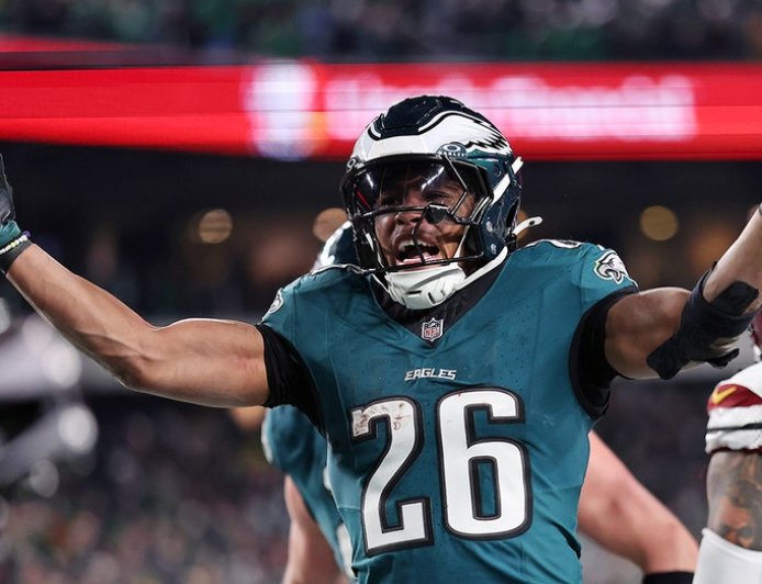 Madden NFL 26 release highlights Saquon Barkley's apparent Trump-style touchdown celebration dance