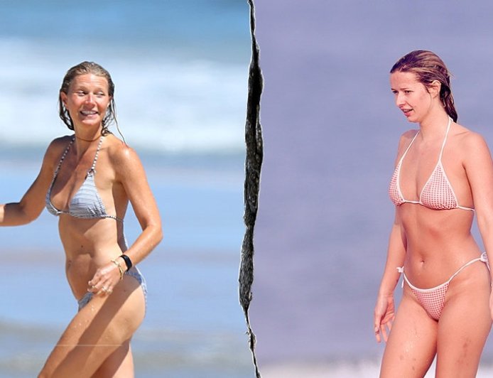 Gwyneth Paltrow's daughter Apple Martin twins with famous mom in Hamptons bikini pics