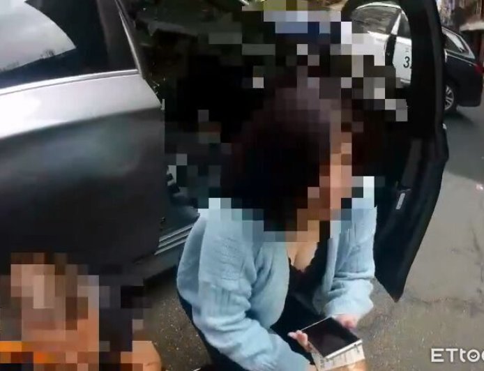 爆乳姐被逮畫面曝!BMW掛賓士車牌三重街頭狂飆 車上搜出毒品