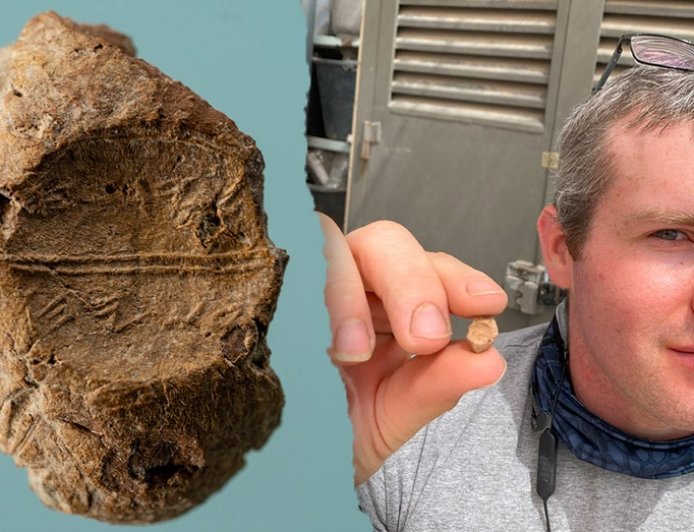 Rare biblical seal with ancient fingerprint found in debris from Jerusalem's Temple Mount