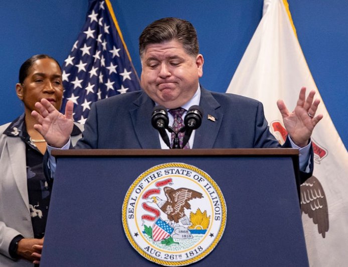 Billionaire Democratic Gov. Pritzker defends his wealth as party rails against the rich