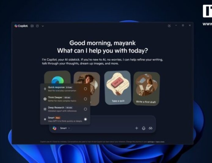 微软 Copilot（Win10/11）支持 GPT - 5 智能模式，限制比 ChatGPT 更宽松