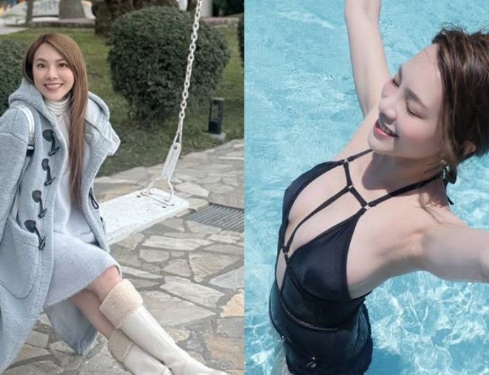 小優解放比基尼「前後都挖空」　一轉身真實身材全看光