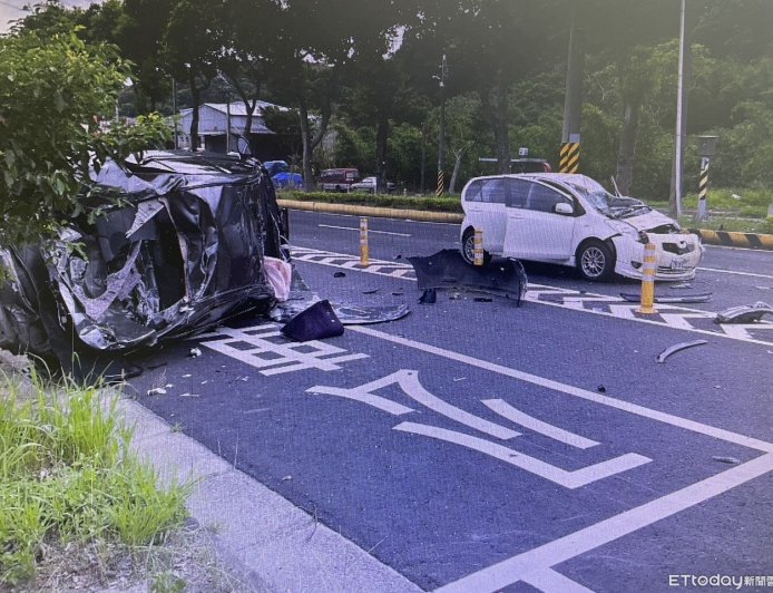 越籍學生違規肇逃！計程車飛滾對向撞3車　「削頂」1死5傷判決曝