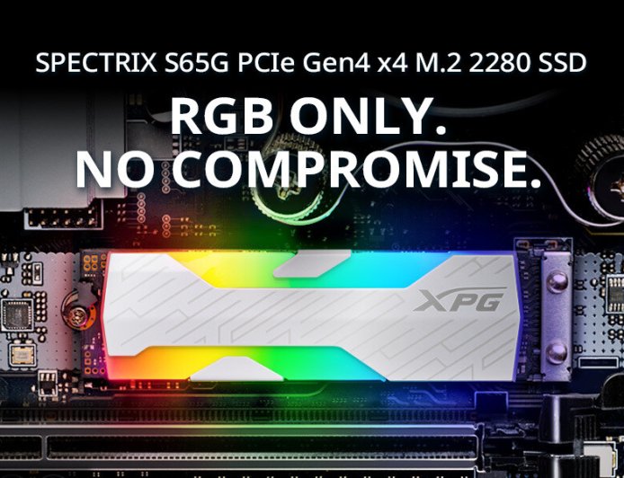 最快 RGB 游戏 SSD 登场：威刚 XPG S65G 最高读取 6000 MB/s、写入 5000 MB/s，2000GB 容量